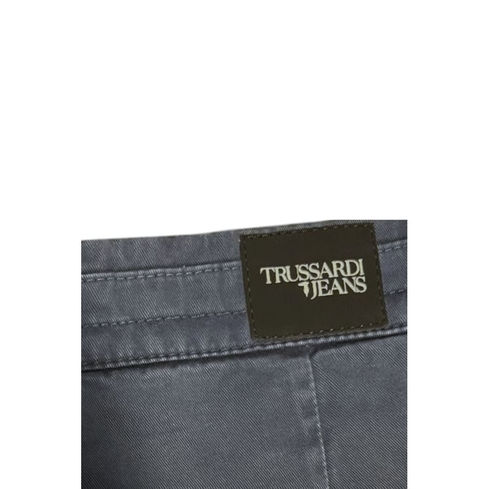 Pantalon Homme Trussardi Jeans en Coton Bleu