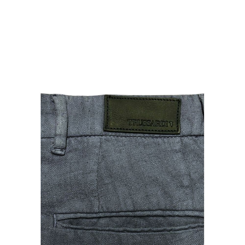 Pantalon en lin bleu Trussardi Jeans pour homme