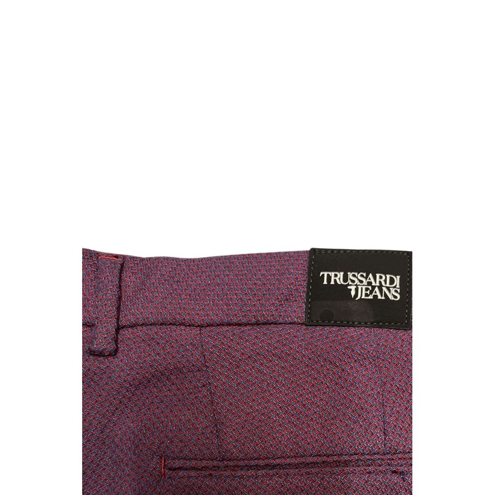 Pantalon homme Trussardi Jeans en coton rouge