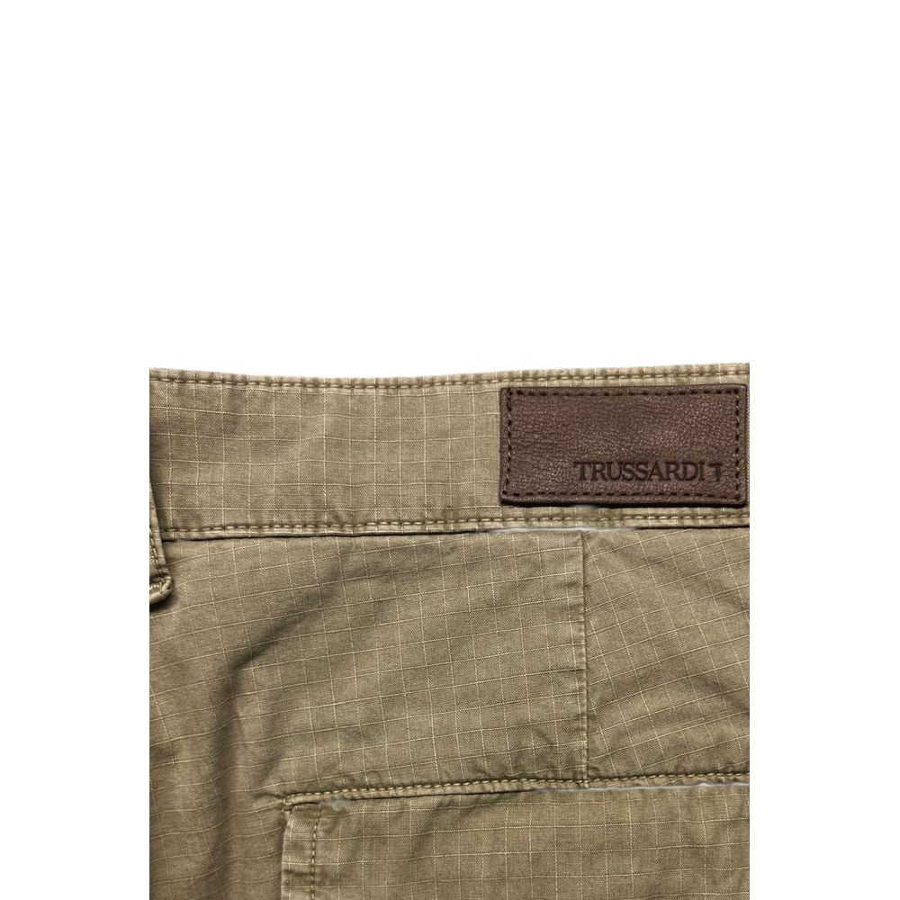 Pantalon vert en coton pour homme Trussardi Jeans