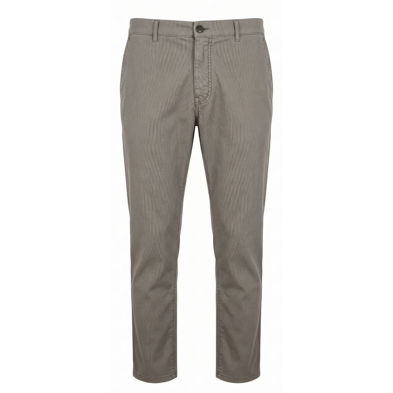 Trussardi Jeans Grey Cotton Men Trouser