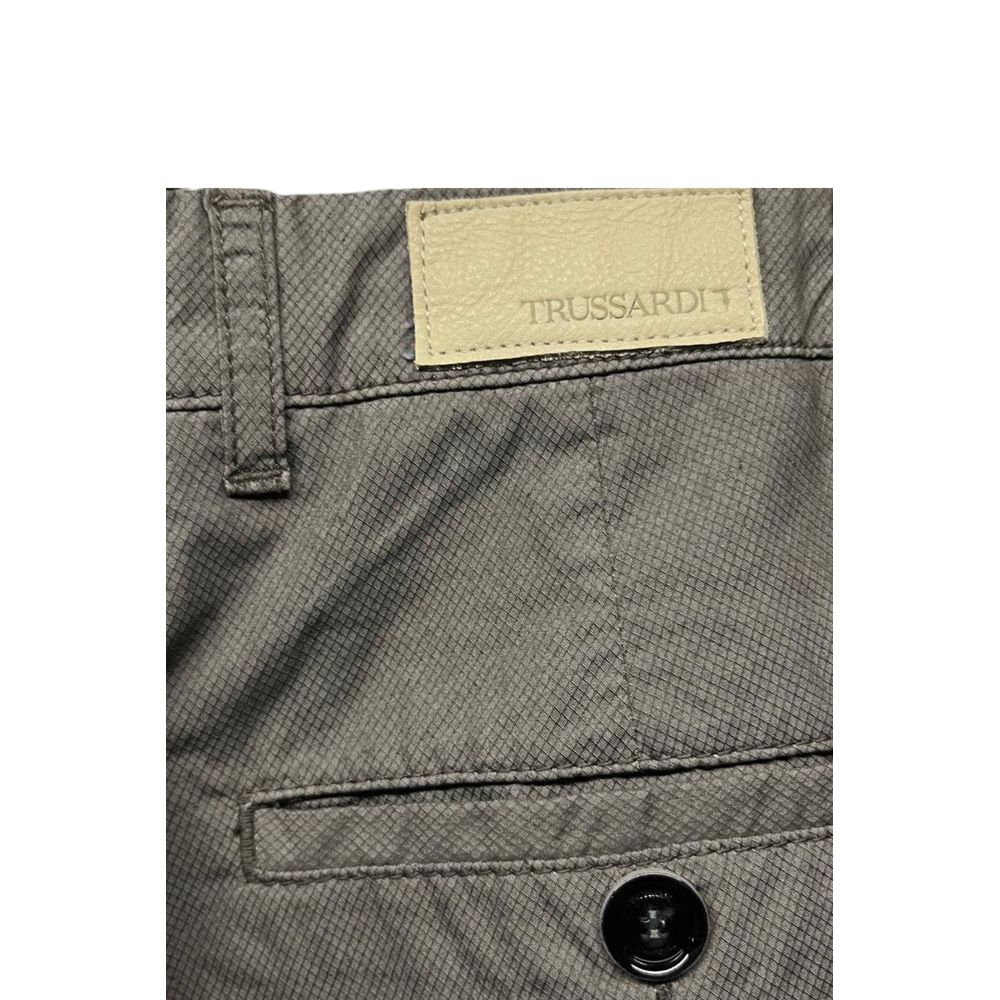 Pantalon gris en coton pour homme Trussardi Jeans