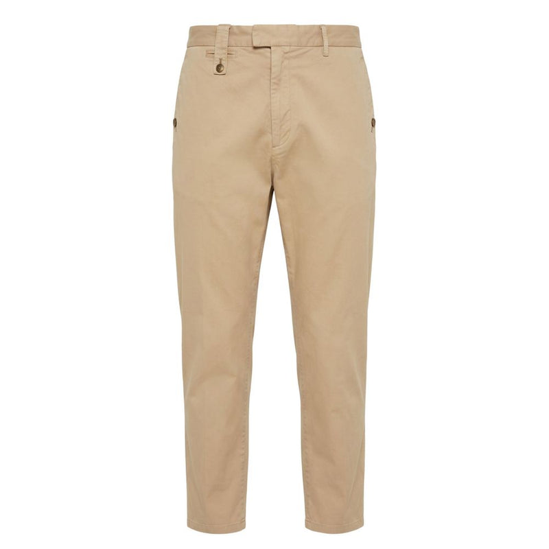 Trussardi Jeans Beige Cotton Men Pants