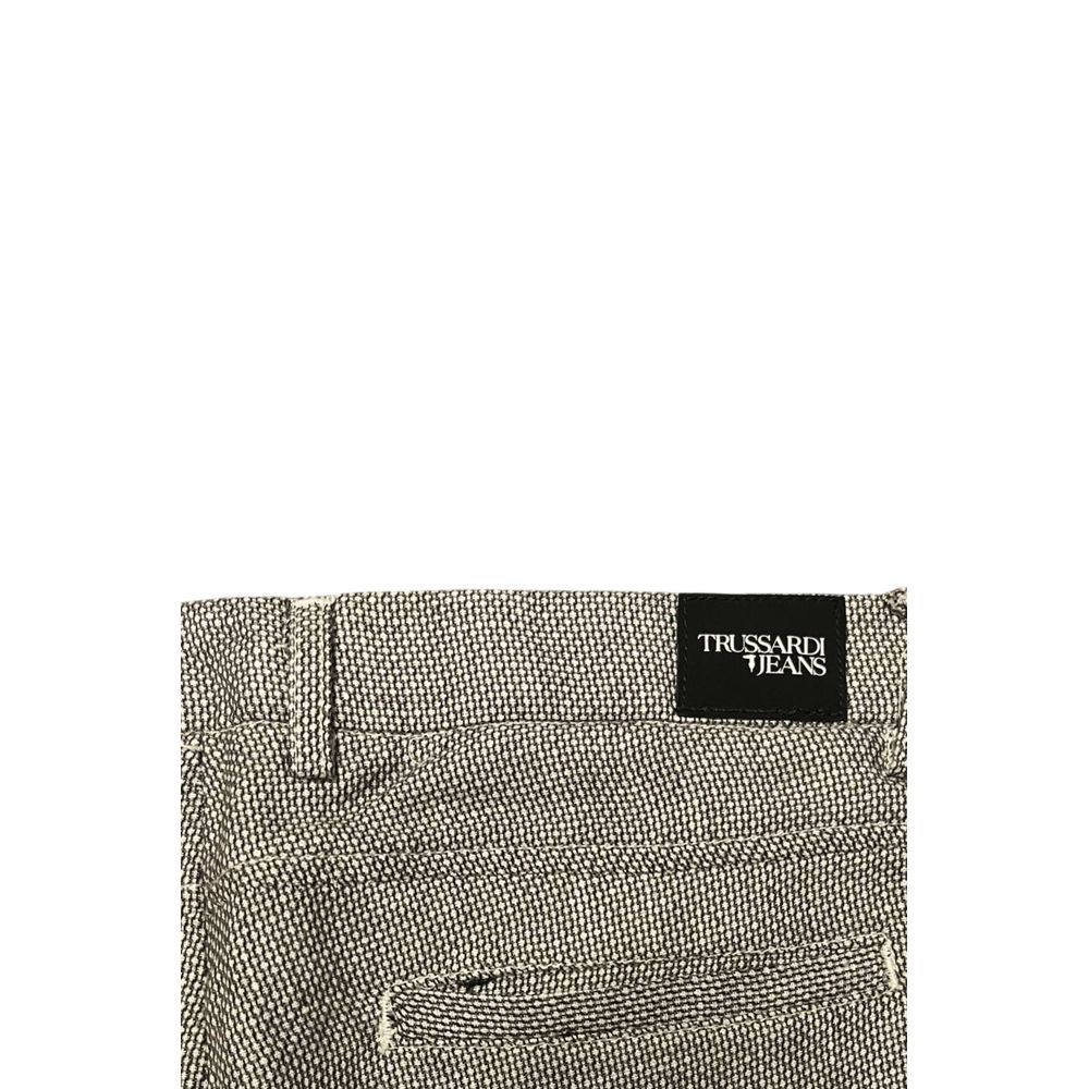 Pantalon Homme en Lin Marron Trussardi Jeans