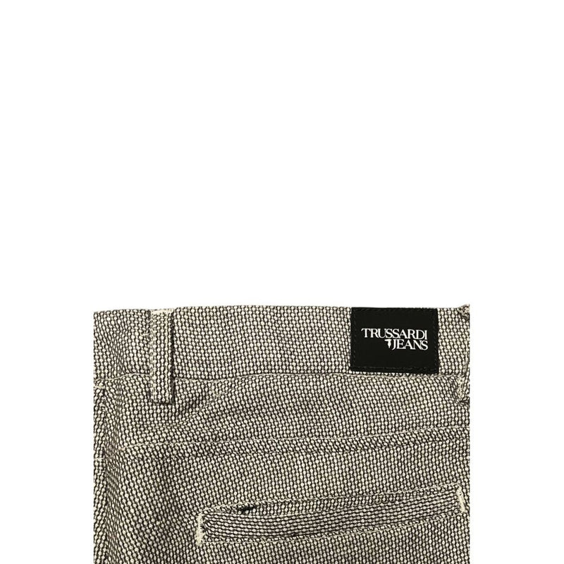 Trussardi Jeans Brown Flax Men Trousers