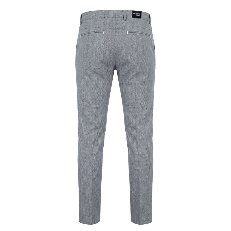 Trussardi Jeans Blue Flax Men Pant