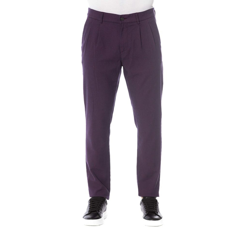 Trussardi Jeans Red Cotton Men's Pant