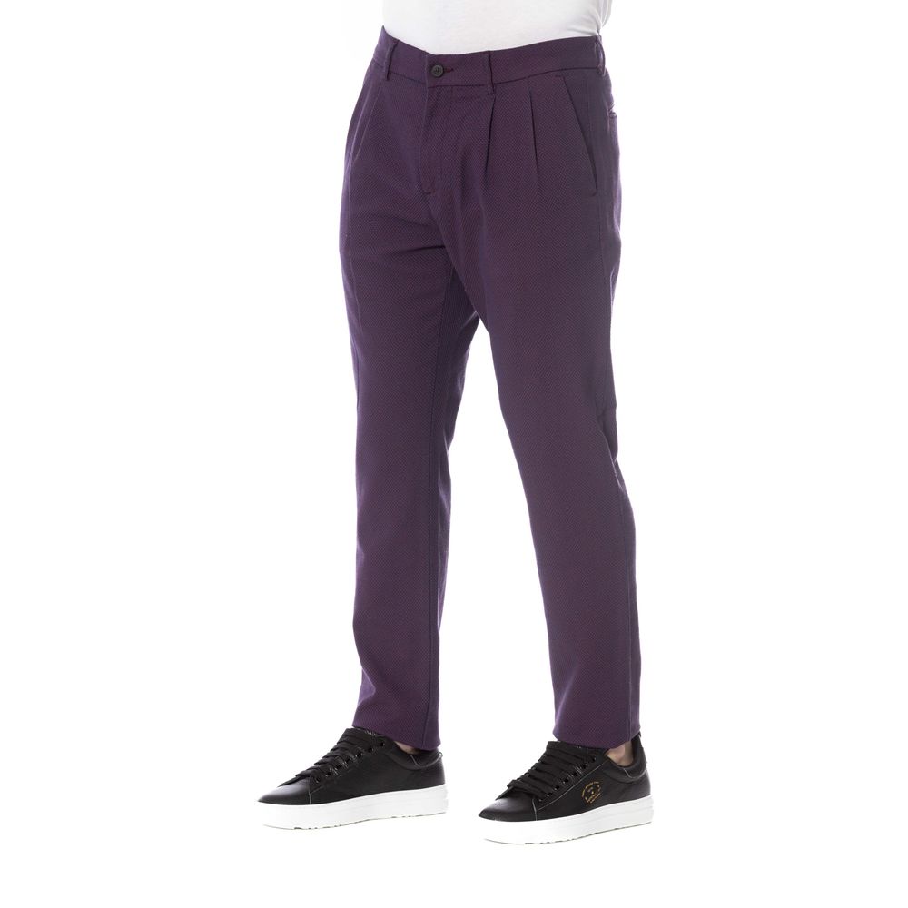 Pantalon rouge en coton pour homme Trussardi Jeans