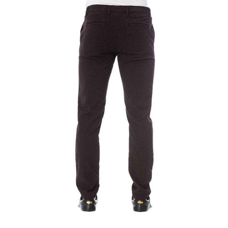 Trussardi Jeans Brown Cotton Men Trouser