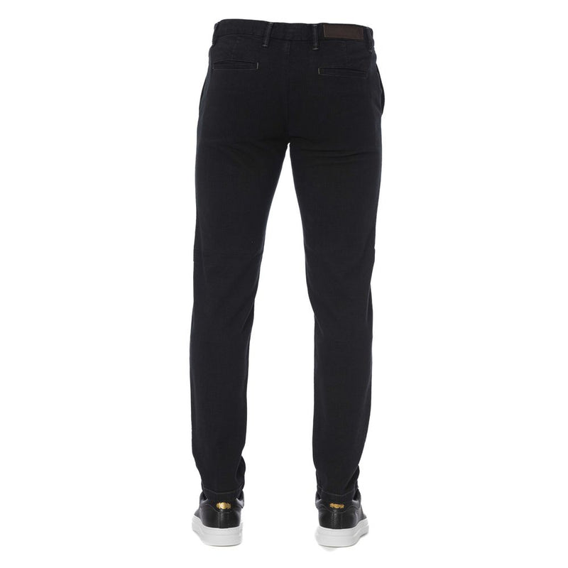 Trussardi Jeans Black Cotton Men Pants