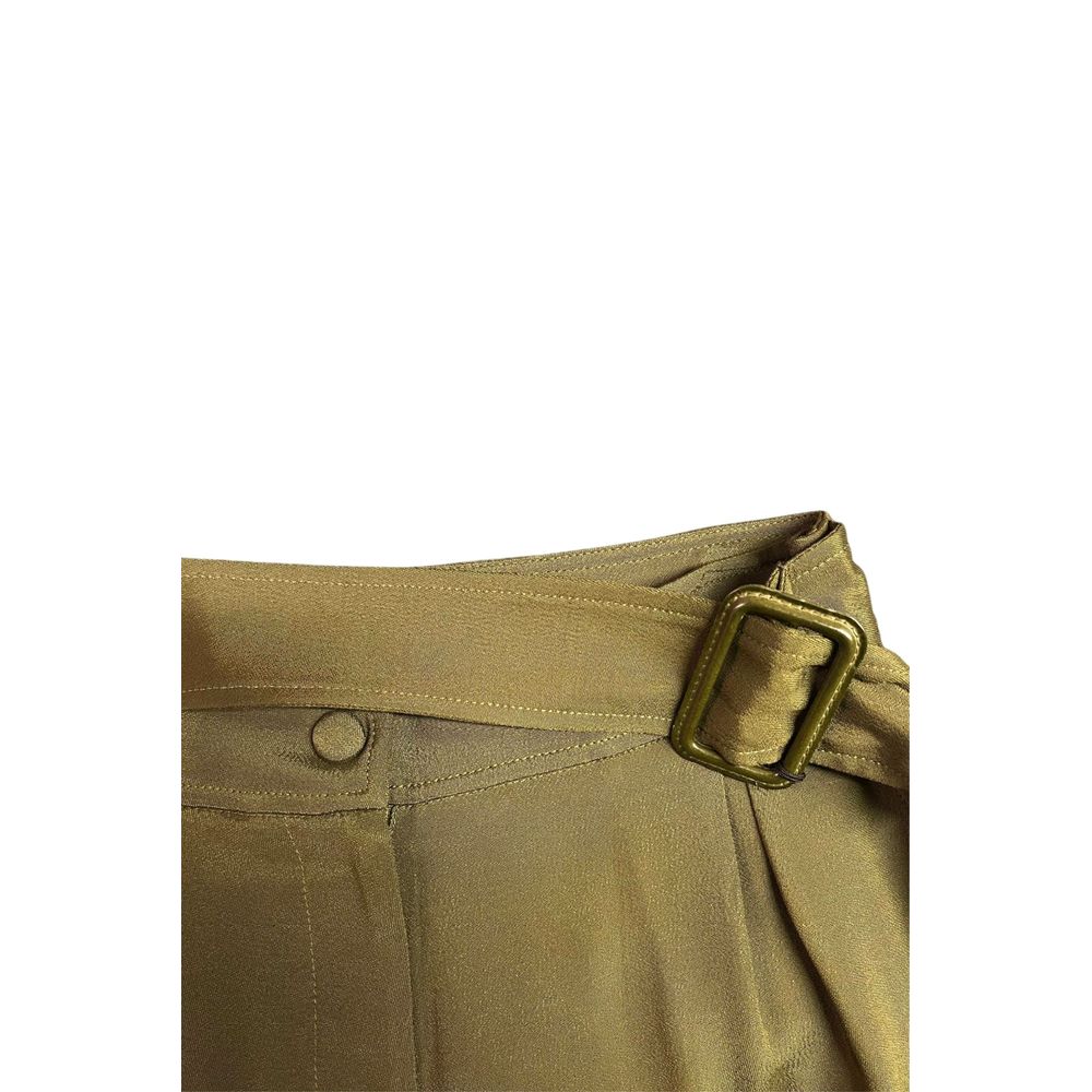 Pantalon Femme Trussardi Vert Viscose