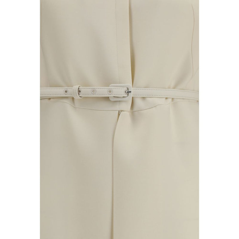 Fendi Beige Wool Oves Aries Casual Dress