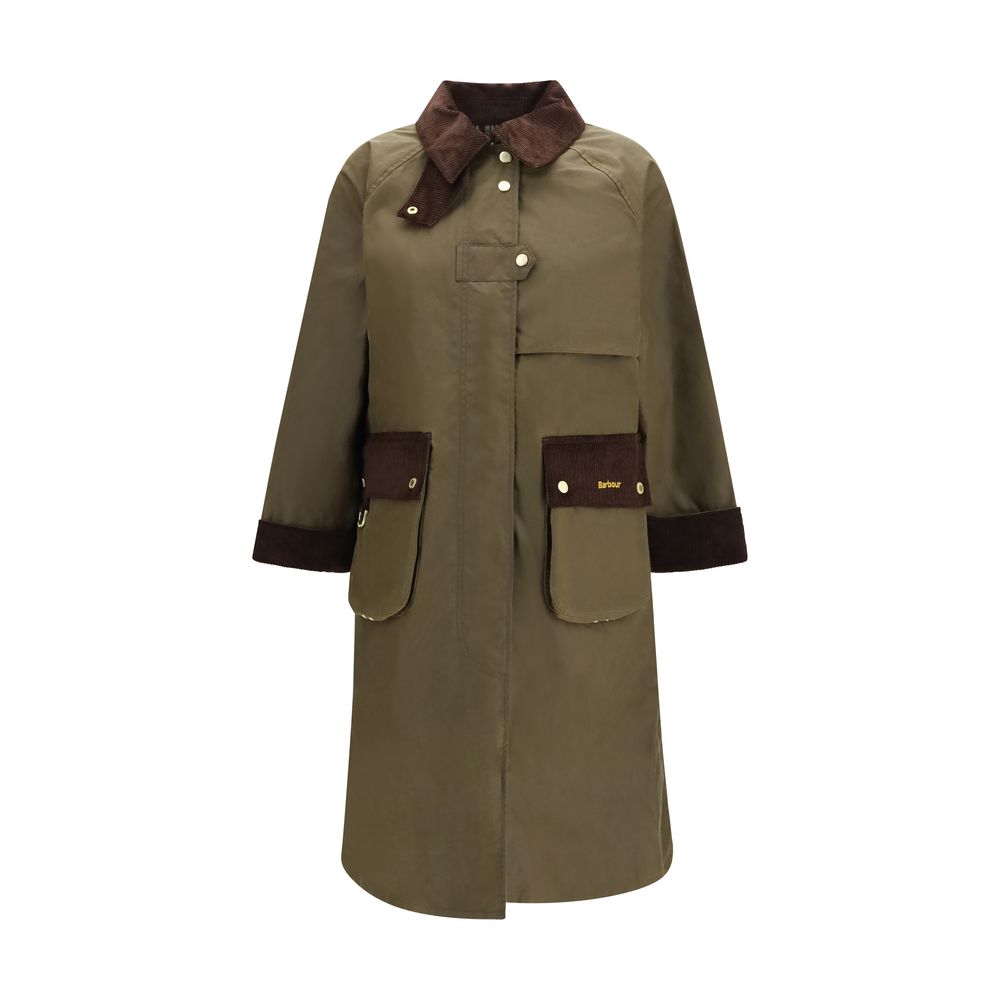 Manteau Barbour bicolore en coton