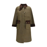 Manteau Barbour bicolore en coton