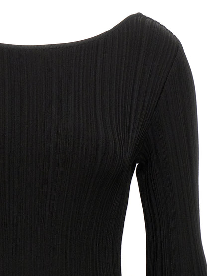ANTONINO VALENTI Black Viscose Mini Skirt