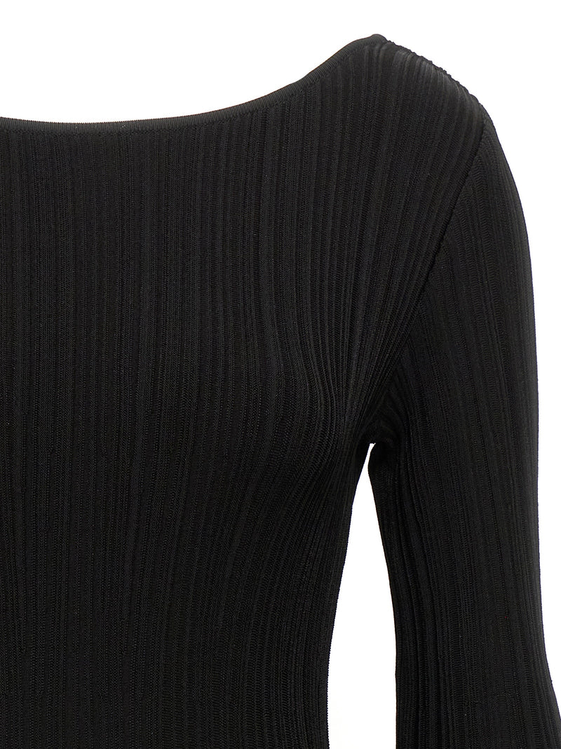 ANTONINO VALENTI Black Viscose Mini Skirt