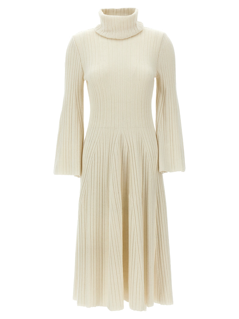 ANTONINO VALENTI White Cashmere Midi Skirt