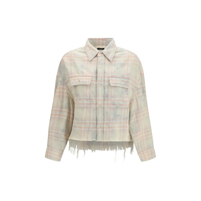R13 Beige Denim Shirt