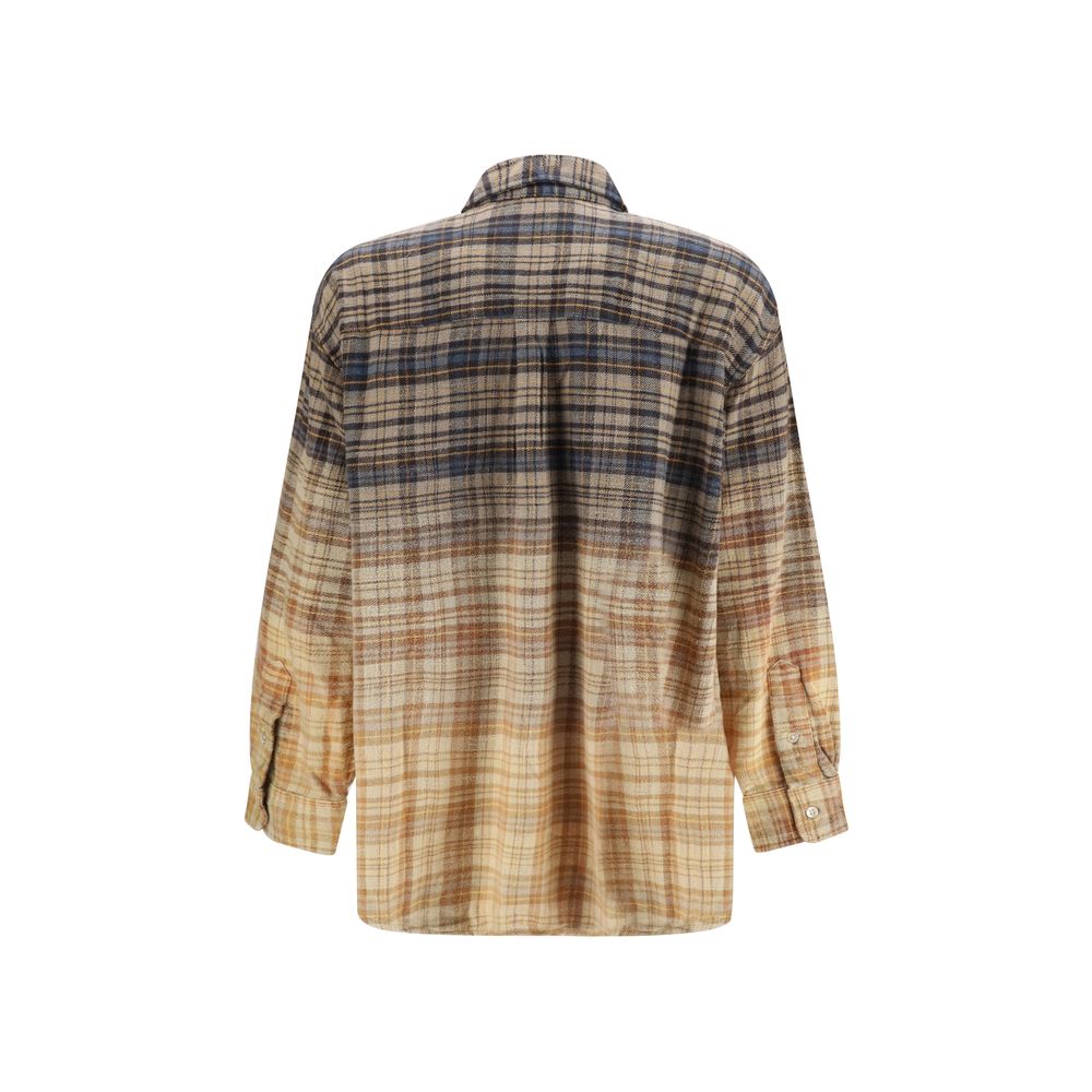 Chemise R13 en coton multicolore à motifs