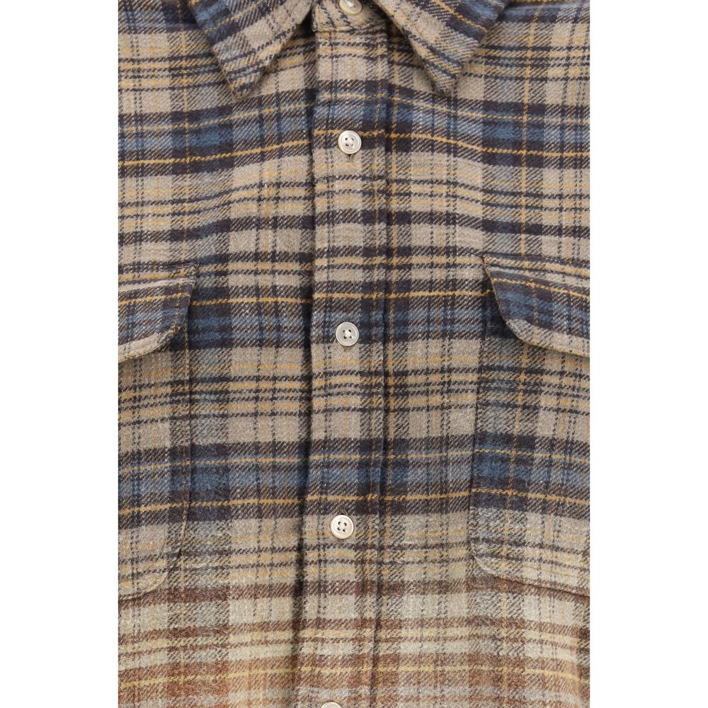 Chemise R13 en coton multicolore à motifs