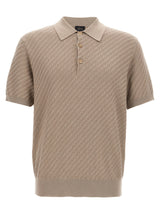 Polo Brioni en coton beige