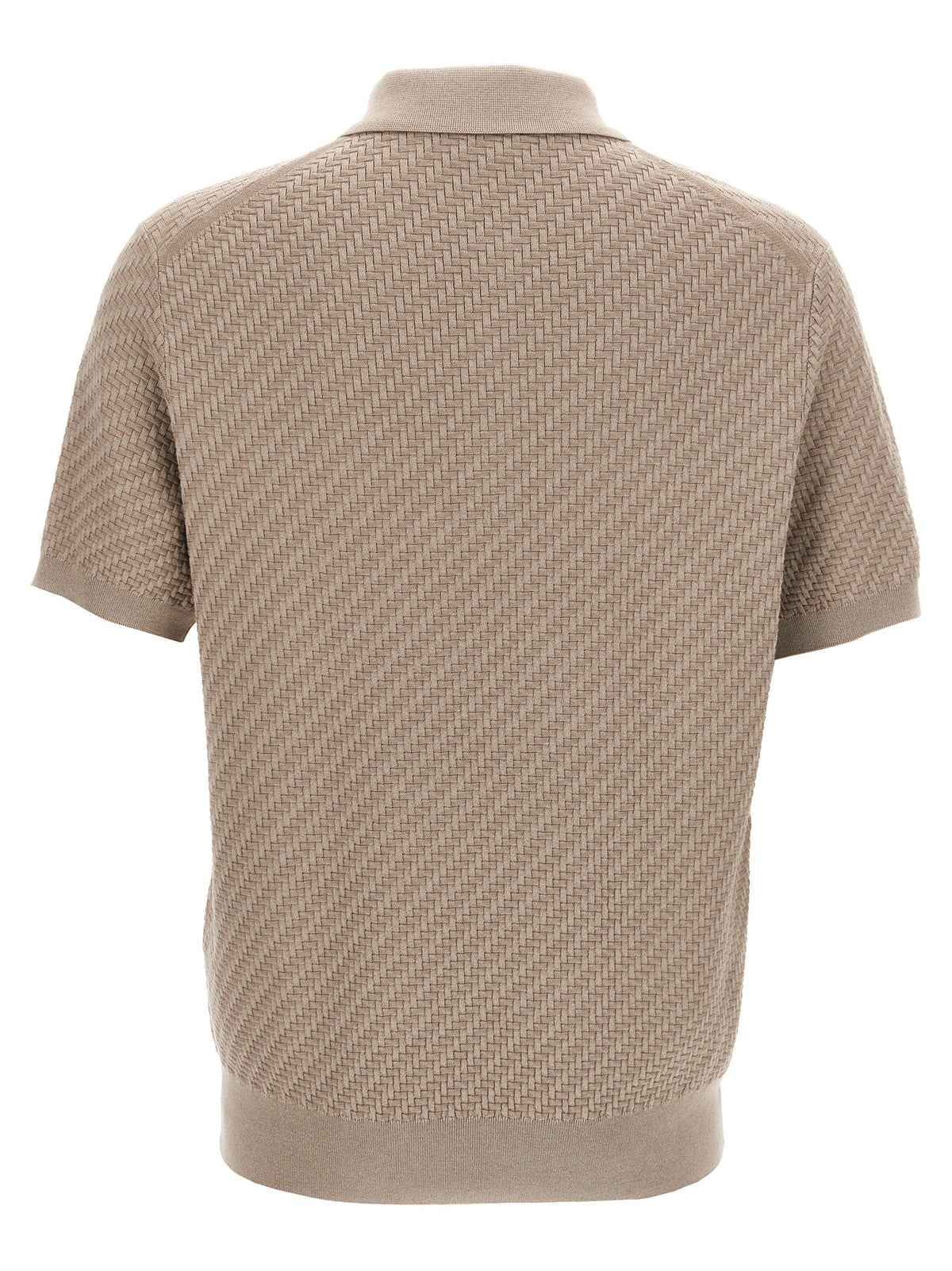 Polo Brioni en coton beige