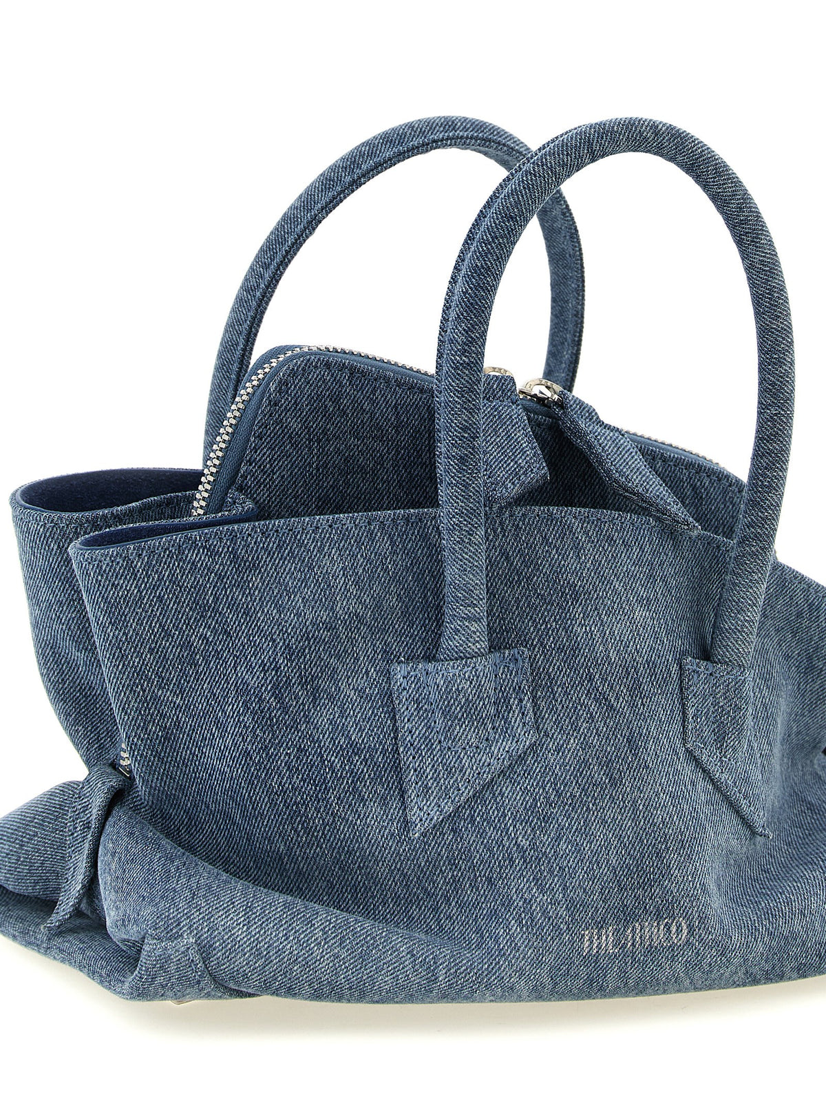 Sac à main The Attico en coton bleu