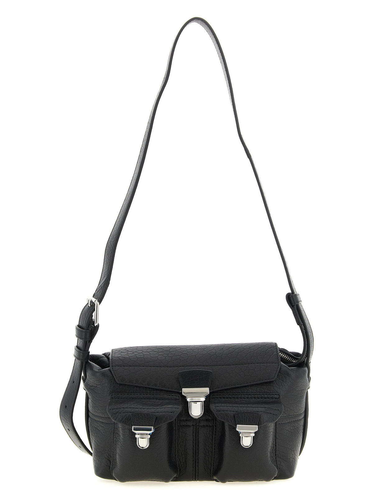 Sac bandoulière Lemaire en cuir de veau noir