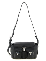 Sac bandoulière Lemaire en cuir de veau noir