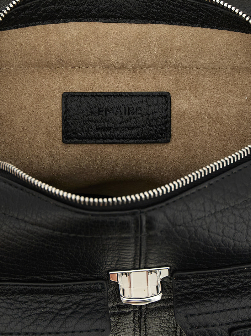 Lemaire Black Calfskin Crossbody Bag