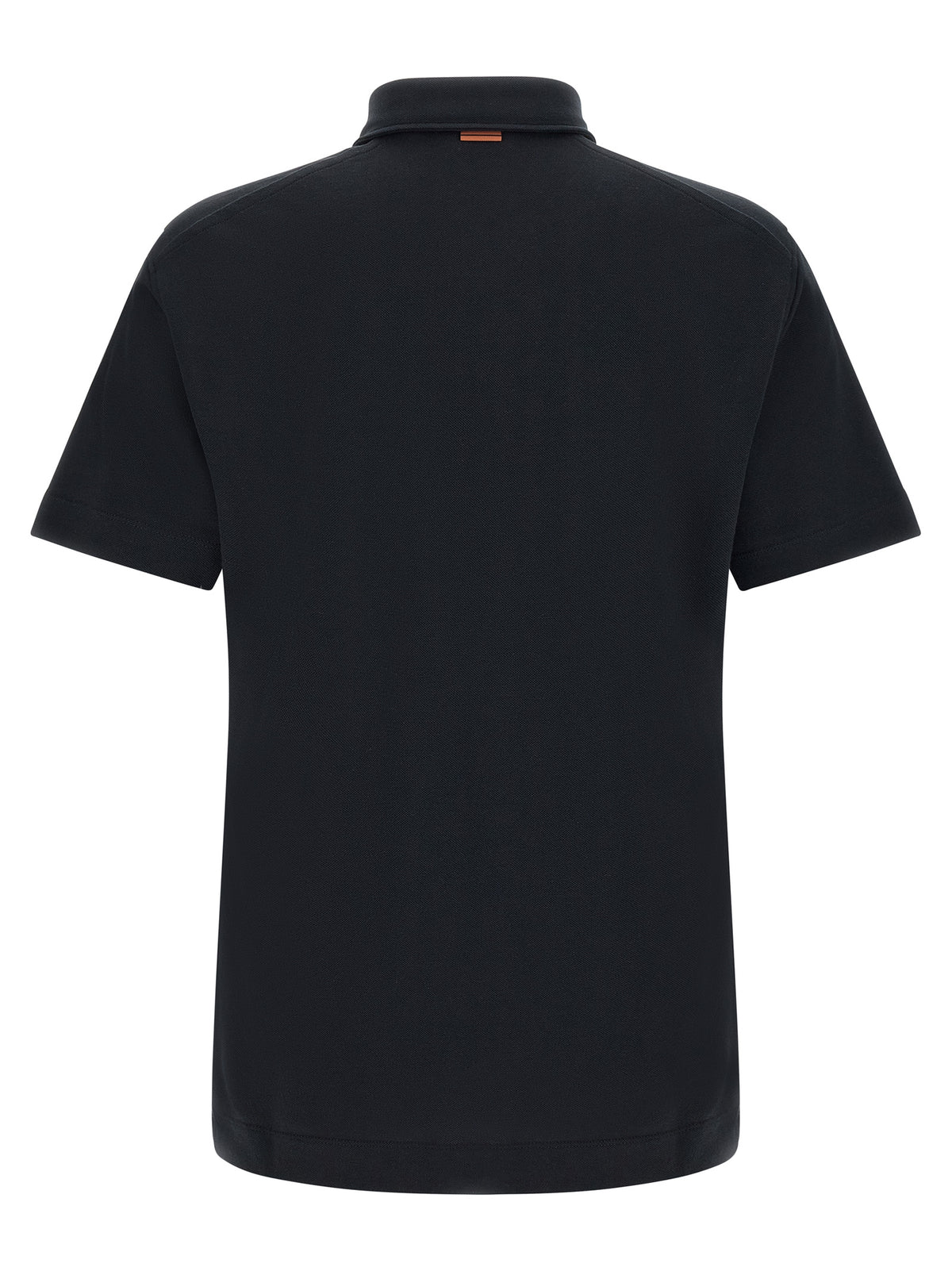 Polo ZEGNA en Coton Bleu