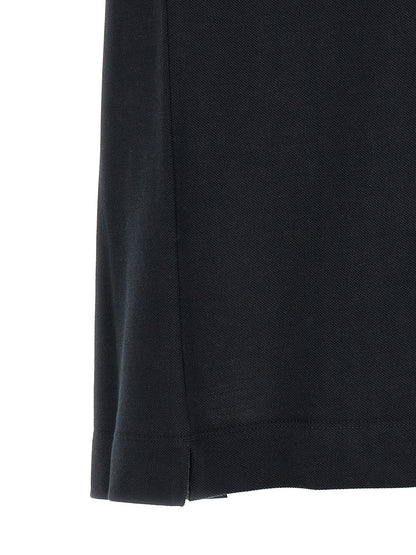 ZEGNA Blue Cotton Polo Shirt