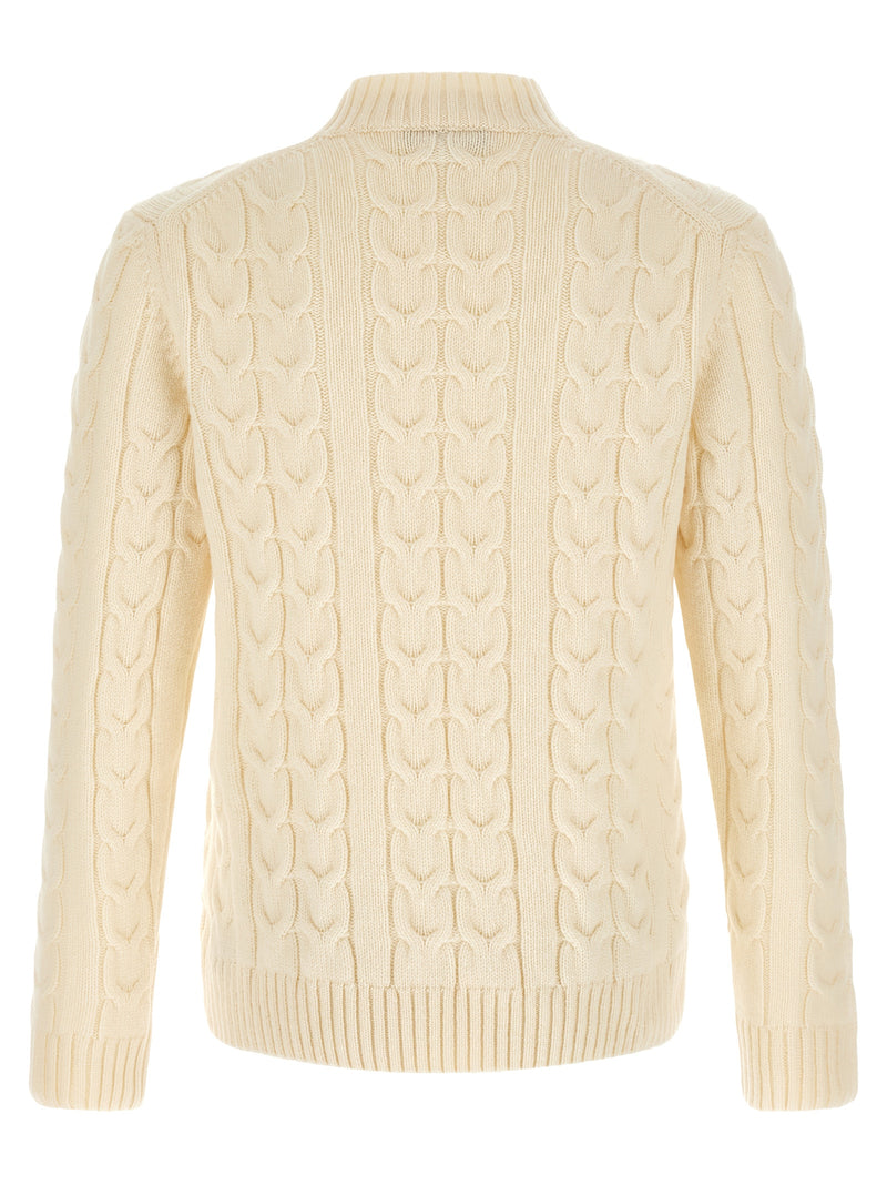 ZANONE White Virgin Wool Cardigan