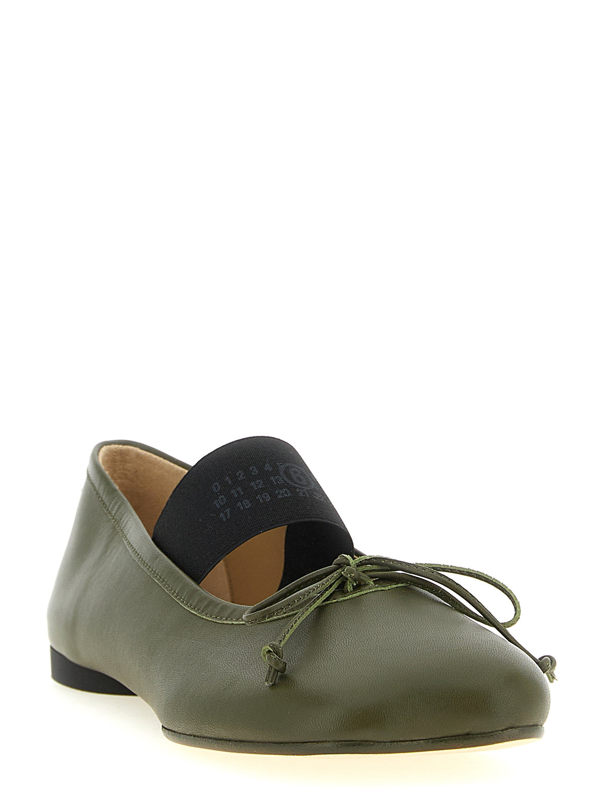 MM6 Maison Margiela Ballerines Bicolores en Cuir d'Agneau