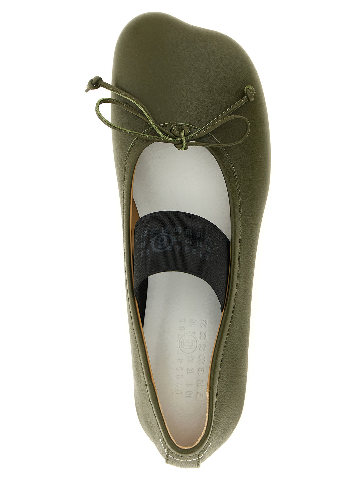 MM6 Maison Margiela Ballerines Bicolores en Cuir d'Agneau