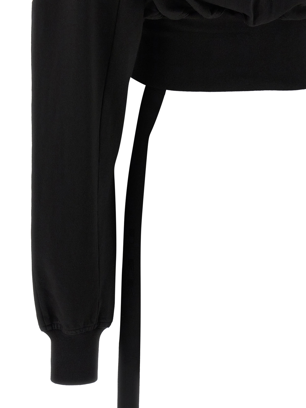 DRKSHDW Sweat-shirt noir en coton