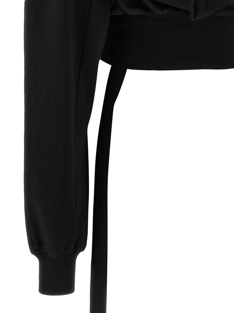 DRKSHDW Black Cotton Sweatshirt