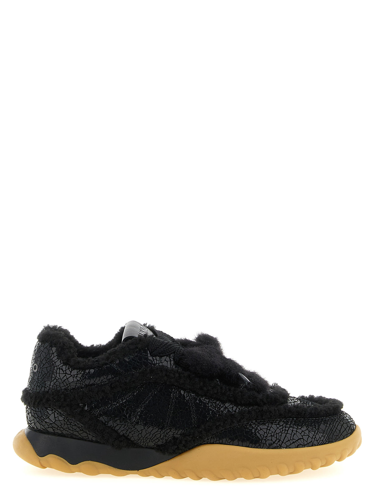 Baskets Chunky PINKO en Cuir de Vachette Noir