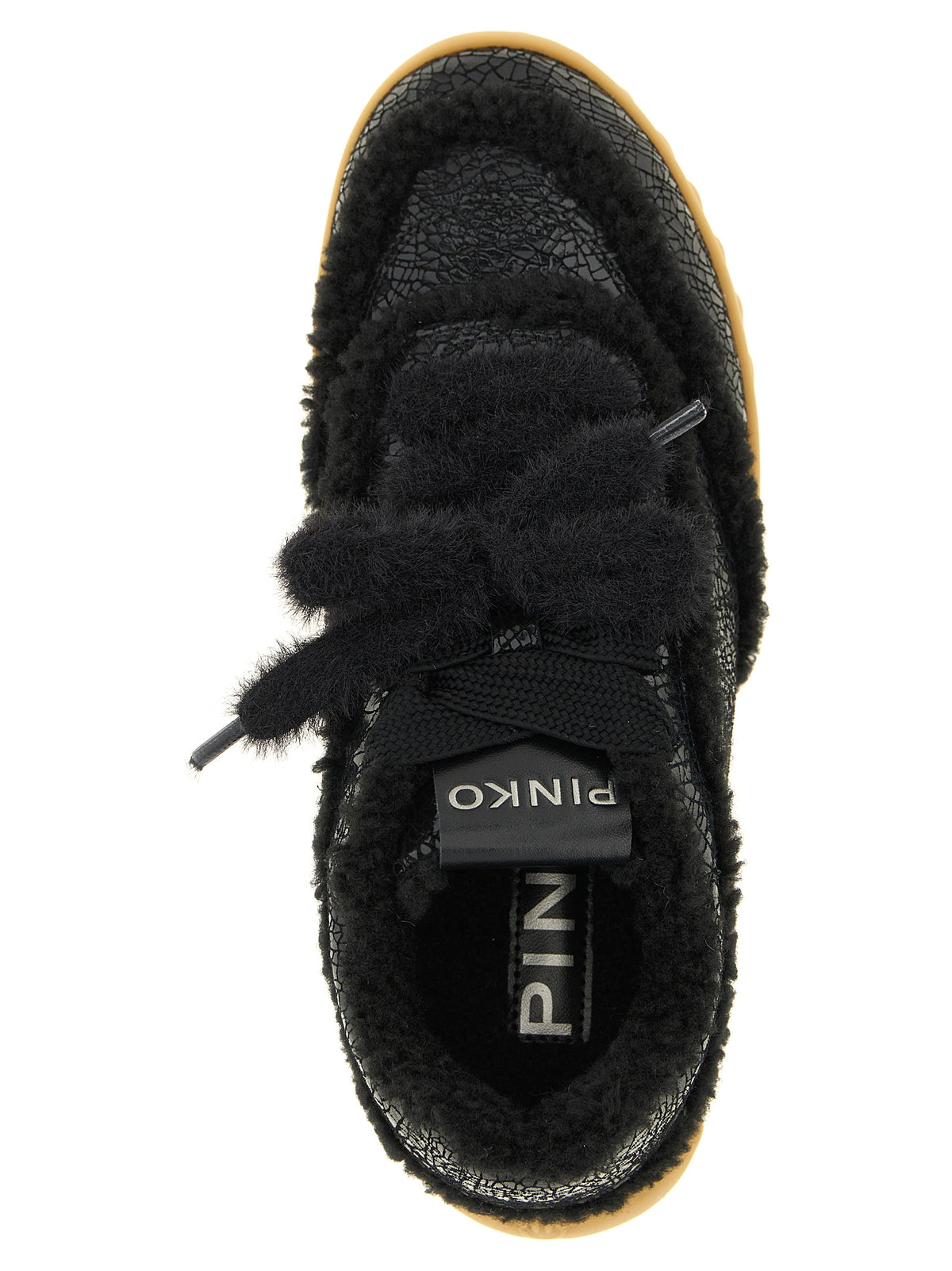Baskets Chunky PINKO en Cuir de Vachette Noir