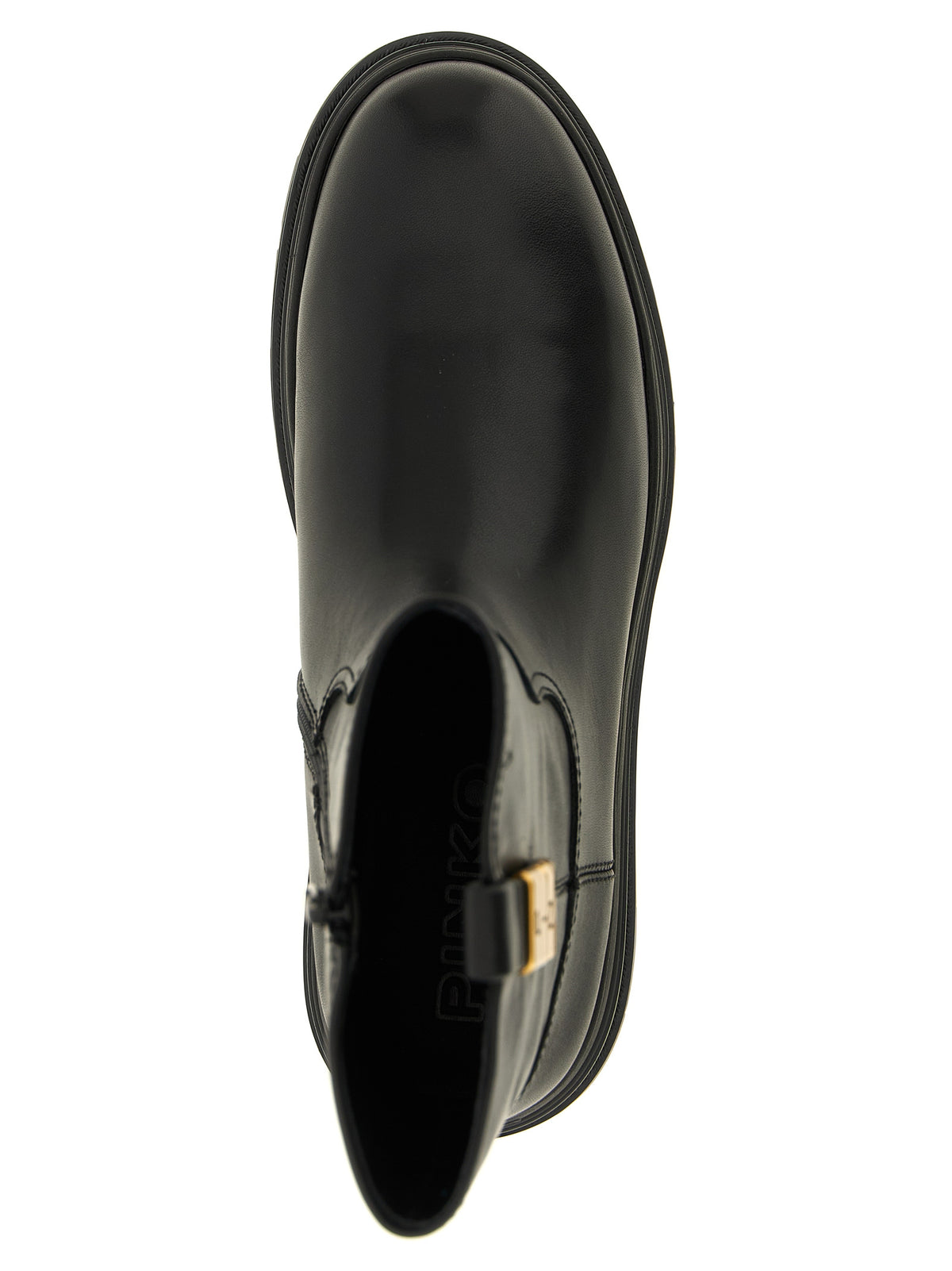 Bottines PINKO en cuir de vachette noir