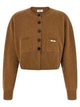 Gilet Elisabetta Franchi en laine marron