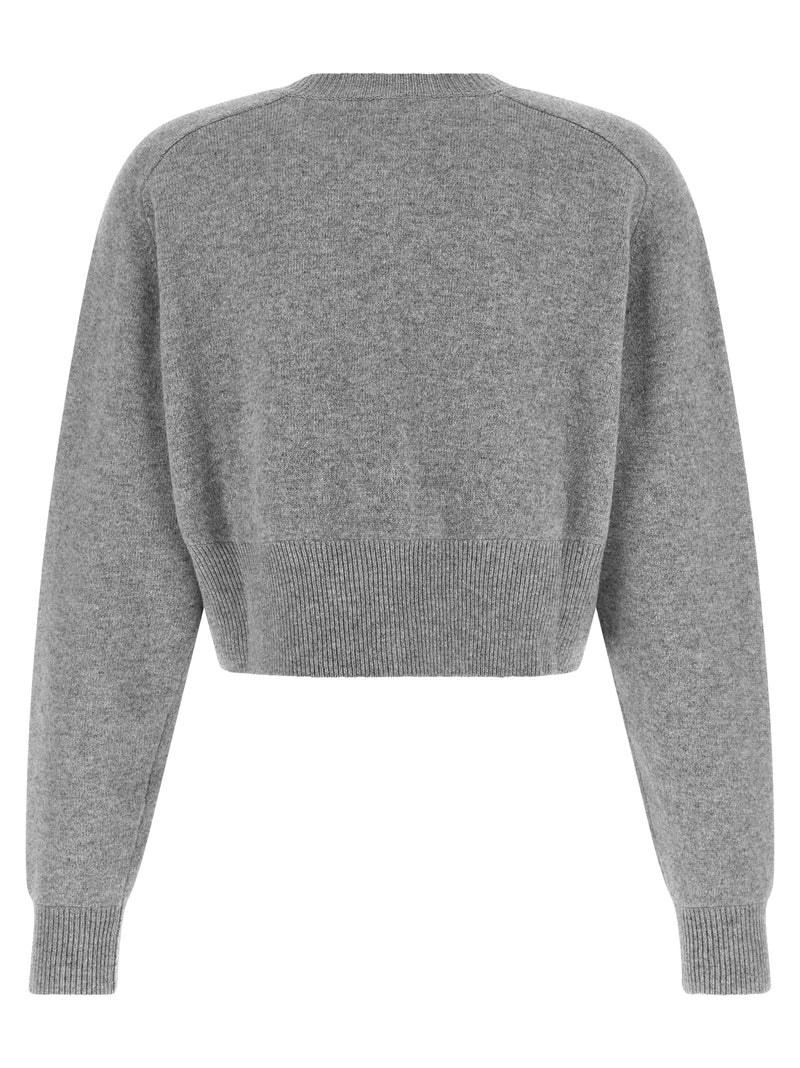 Elisabetta Franchi Gray Wool Cardigan