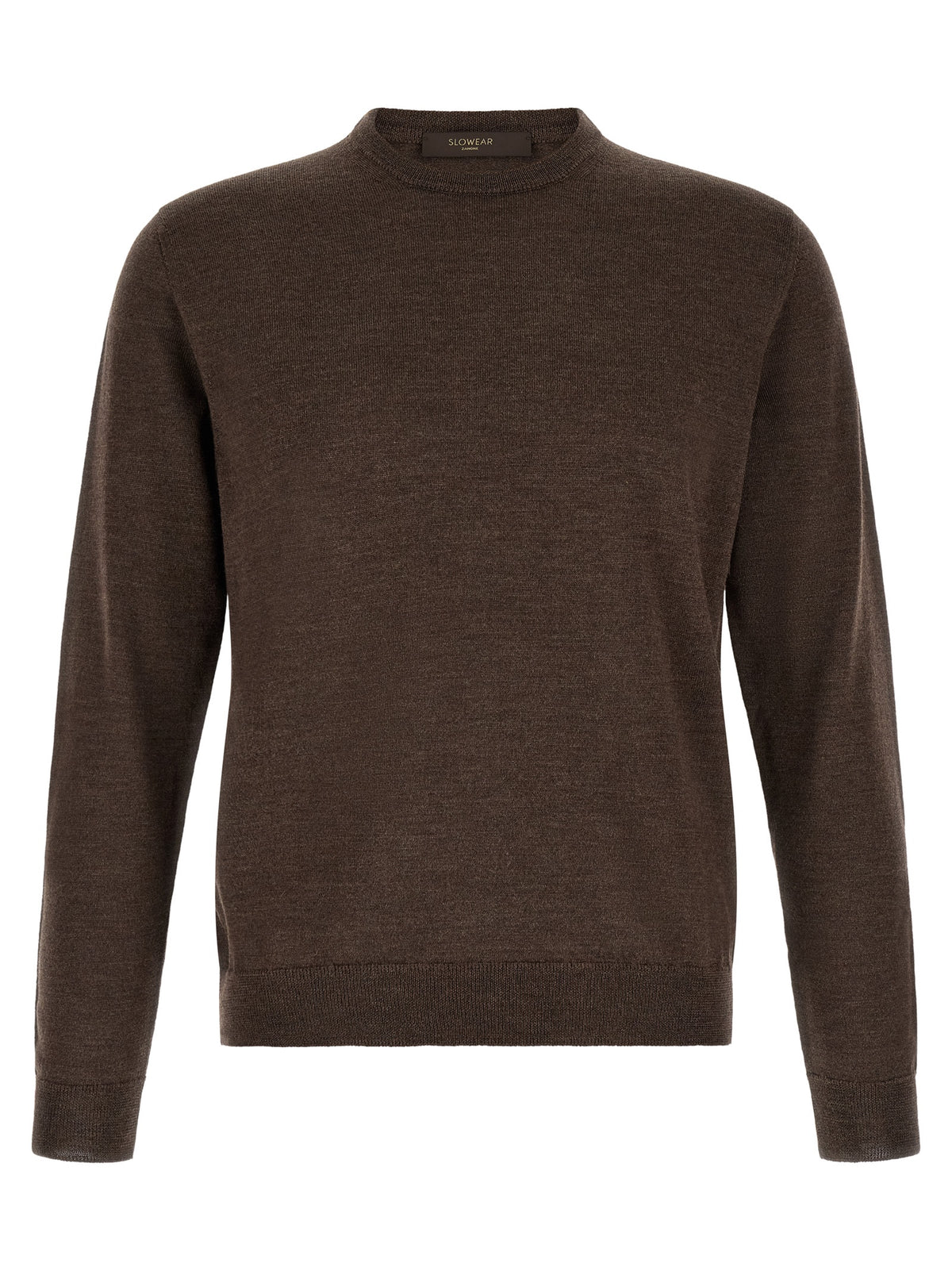 Cardigan ZANONE en laine vierge marron