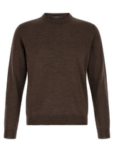 Cardigan ZANONE en laine vierge marron