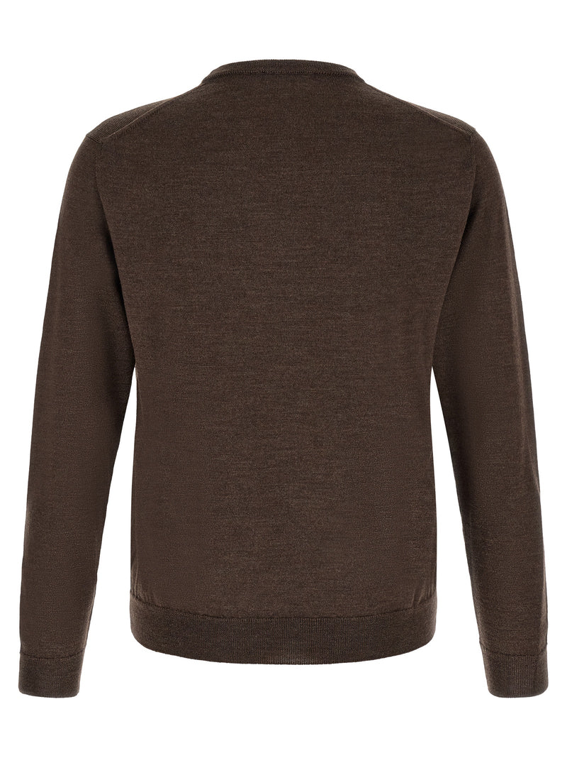 ZANONE Brown Virgin Wool Cardigan