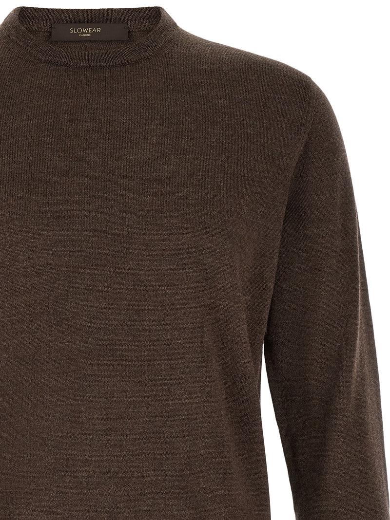 ZANONE Brown Virgin Wool Cardigan