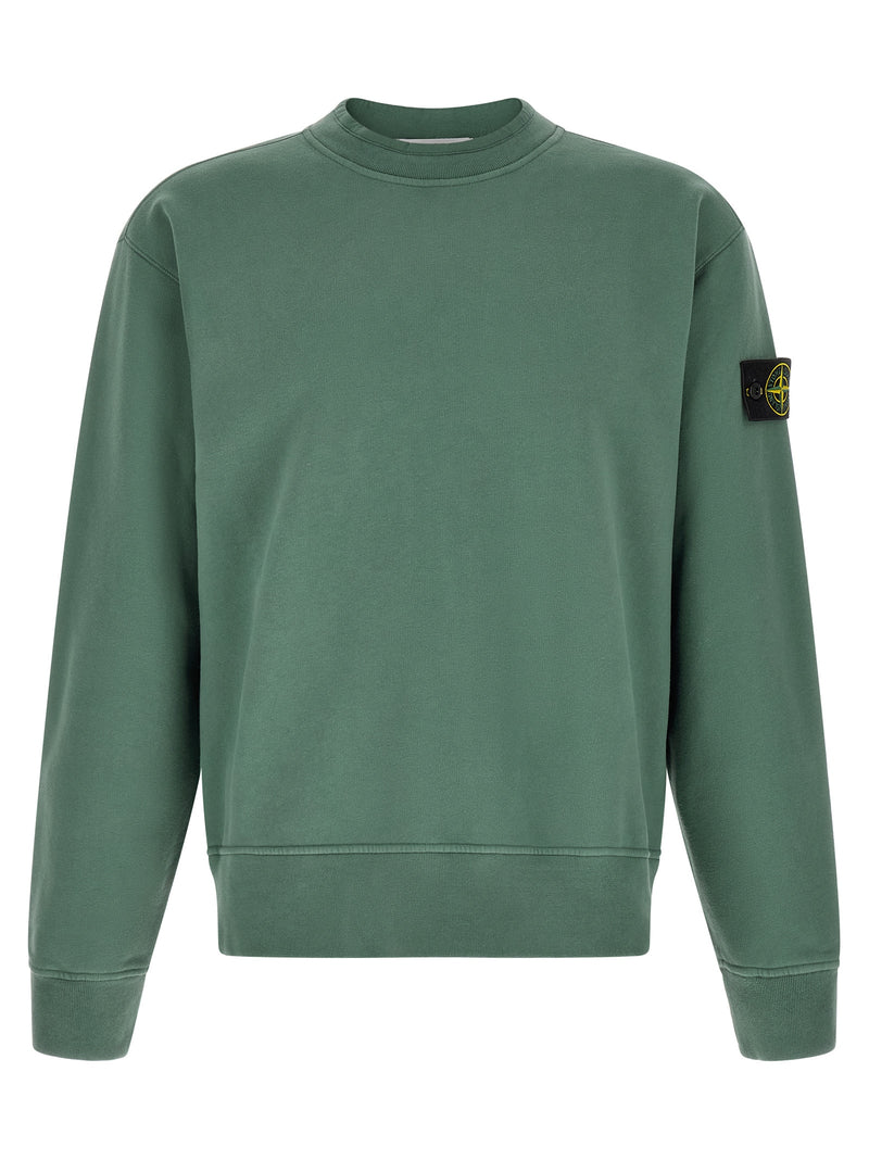 Stone Island Bicolor Cotton Sweatshirt