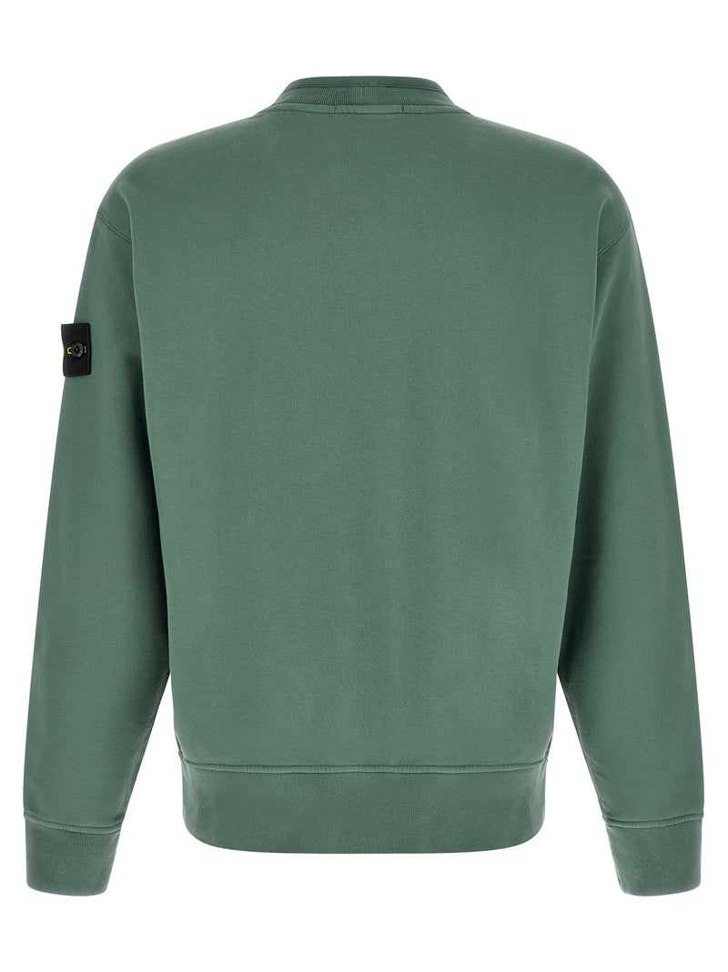 Stone Island Bicolor Cotton Sweatshirt