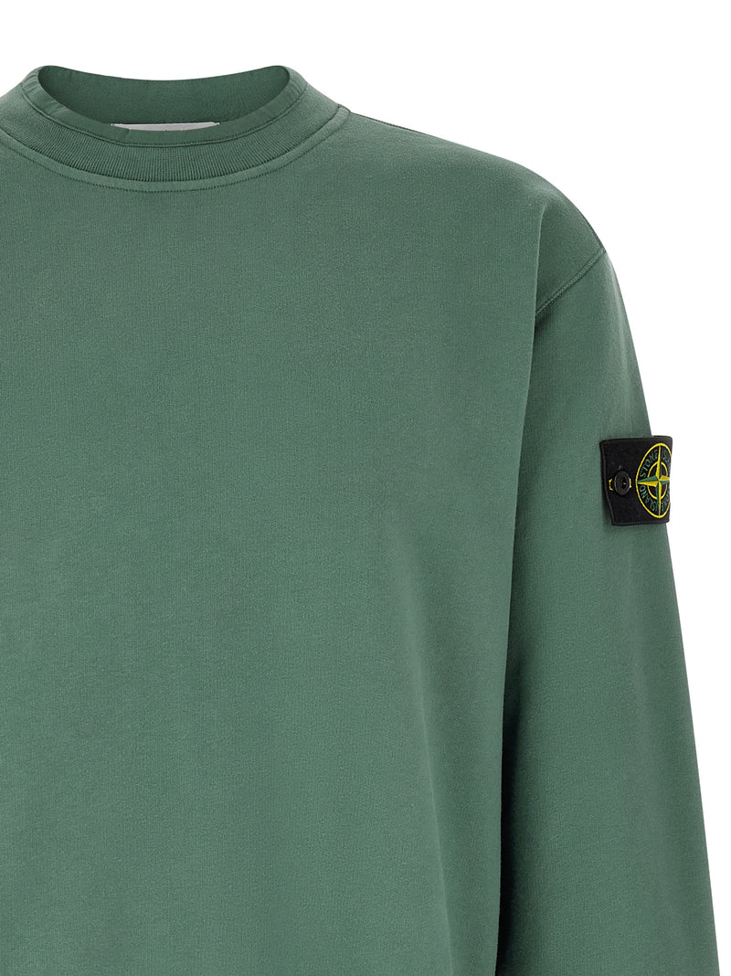 Stone Island Bicolor Cotton Sweatshirt
