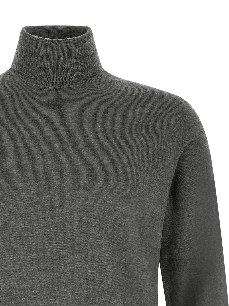 ZANONE Gray Virgin Wool Cardigan
